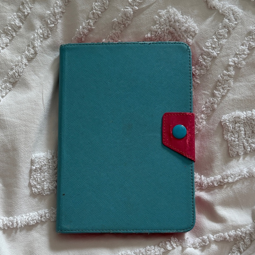 Teal and Pink Tablet Case